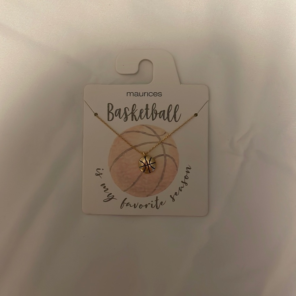 Gold colored Basketball necklace from Maurices